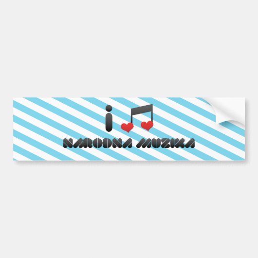 Narodna Muzika Bumpersticker (Voorkant)