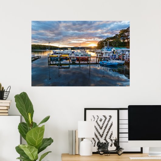 Narooma Marina Poster (Thuiskantoor)