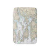 Narragansett Bay nautische kaart 13221 Badmat (Voorkant Verticaal)