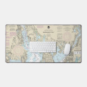 Narragansett Bay nautische kaart 13221 Bureaumat (Keyboard & Muis)