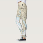 Narragansett Bay nautische kaart 13221 Leggings (Links)