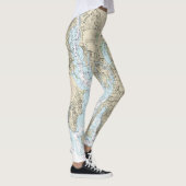 Narragansett Bay nautische kaart 13221 Leggings (Rechts)