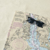 Narragansett Bay nautische kaart 13221 Strandlaken (In situ)