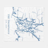 Narragansett Bay Newport Family Wedding Gift Flee Fleece Deken (Voorkant (Horizontaal))