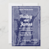 Narragansett Bay Newport  kaart bruiloft uitnodige (Voorkant)