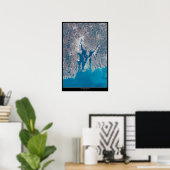 Narragansett Bay Rhode Island satellietposter Poster (Thuiskantoor)