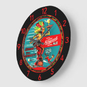 NARRAGANSETT  "BEER TRAY"-ONDERZETTER GROTE KLOK (Hoek)