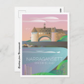 Narragansett-Briefkaart Briefkaart (Voorkant / Achterkant)