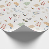 Narragansett Full House Beach Gezinsvakantie Cadeaupapier (Hoek)