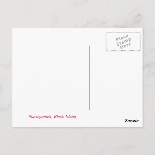 Narragansett Home Front Afbeelding Briefkaart (Achterkant)