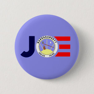 Narragansett Indian Tribe voor Joe 2020 Ronde Button 5,7 Cm