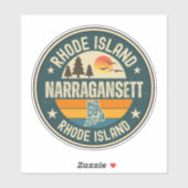 Narragansett, Rhode Island Sticker (Vel)