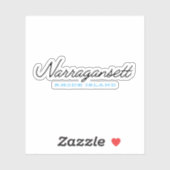 Narragansett Rhode Island Sticker (Vel)