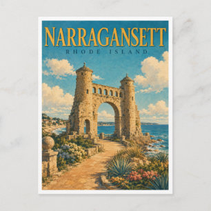 Narragansett Rhode Island The Towers GeoSaga Briefkaart