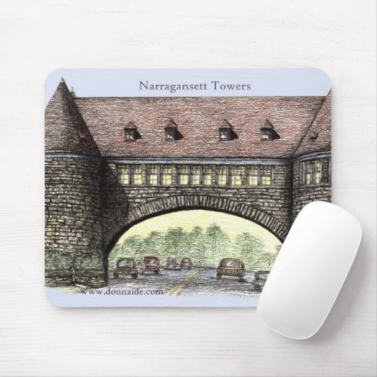 Narragansett Towers Mousepad Muismat (Met muis)