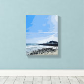 Narragansett Town Beach Rhode Island Painting Canvas Afdruk (Insitu (Houten vloer))