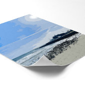 Narragansett Town Beach Rhode Island Schilderij Poster (Hoek)