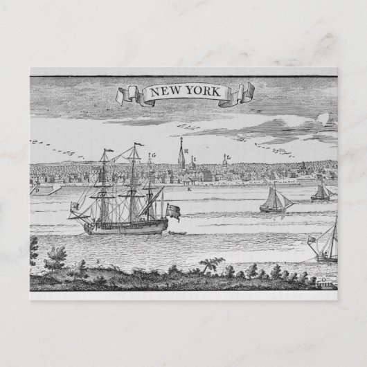 Narrative and Critical History of America" Briefkaart (Voorkant)