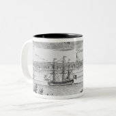 Narrative and Critical History of America" Tweekleurige Koffiemok (Voorkant links)