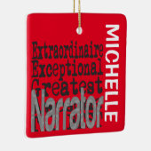 Narrator Extraordinaire CUSTOM Keramisch Ornament (Rechts)