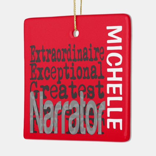 Narrator Extraordinaire CUSTOM Keramisch Ornament (Links)