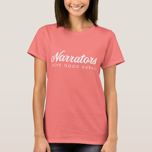 Narrators geven een goede Aural lange hoes T +web T-shirt (Voorkant)