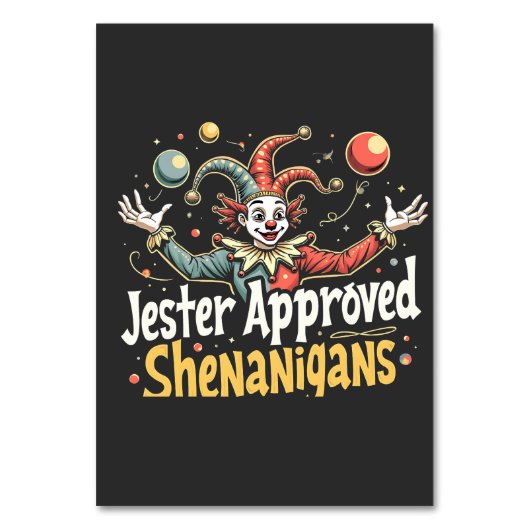 Narren goedgekeurde Schelmenstreek Circus Clown Kaart (Voorkant)