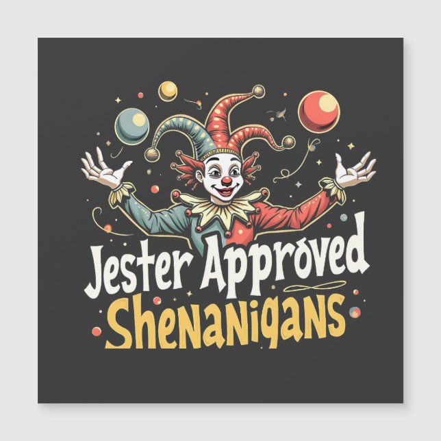 Narren goedgekeurde Schelmenstreken Circus Clown  (Voorkant)