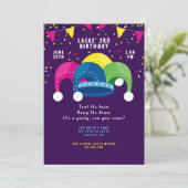 Narrenhoed Uitnodiging (Staand voorkant)