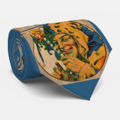 narrenprint stropdas (Opgerold)