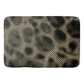 Narrow beige strepen en vreemde donkere cirkels badmat (Voorkant)