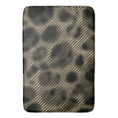 Narrow beige strepen en vreemde donkere cirkels badmat (Voorkant Verticaal)