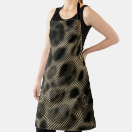 Narrow beige strepen en vreemde donkere cirkels schort