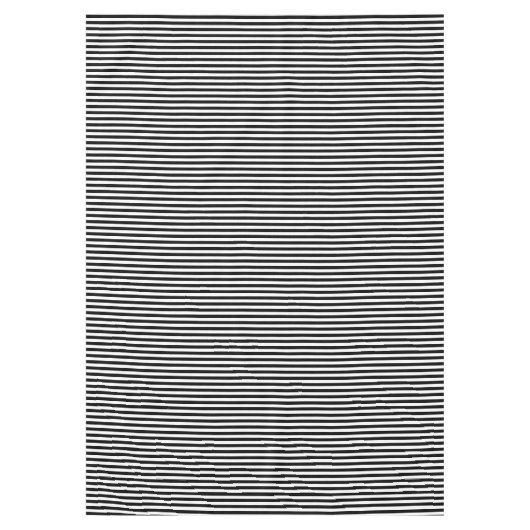 Narrow Black en White Stripes Pattern Tafelkleed (Voorkant)