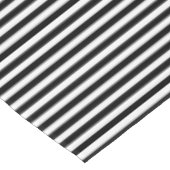 Narrow Black en White Stripes Pattern Tafelkleed (Gekanteld)