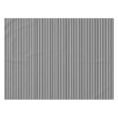 Narrow Black en White Stripes Pattern Tafelkleed (Voorkant (Horizontaal))