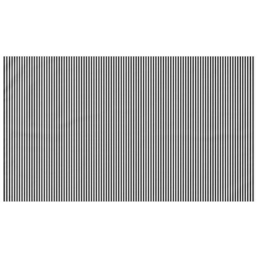 Narrow Black en White Stripes Pattern Tafelkleed (Voorkant (Horizontaal))