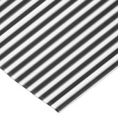 Narrow Black en White Stripes Pattern Tafelkleed (Gekanteld)