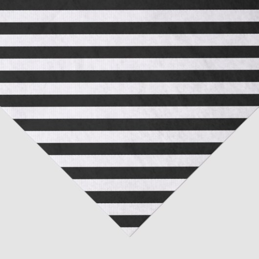 Narrow Black en White Stripes Pattern Tissuepapier (Detail)