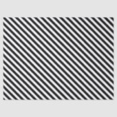 Narrow Black en White Stripes Pattern Tissuepapier (Voorkant)