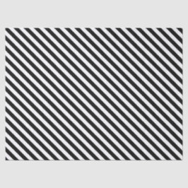 Narrow Black en White Stripes Pattern Tissuepapier