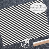 Narrow Black en White Stripes Pattern Tissuepapier
