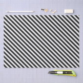 Narrow Black en White Stripes Pattern Tissuepapier (Craft)