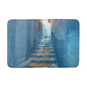 Narrow Blue Stairway in Marokko Badmat (Voorkant)