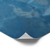 Narrow Blue Stairway in Marokko Poster (Hoek)