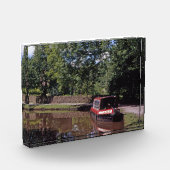 Narrow Boat Peak Forest Canal Marple Fotoblokken (Links)