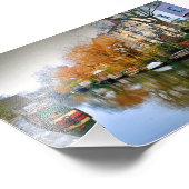 Narrow Boats Regent's Canal Camden UK Foto Afdruk (Hoek)