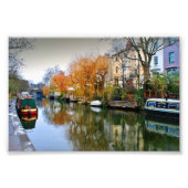 Narrow Boats Regent's Canal Camden UK Foto Afdruk (Voorkant)