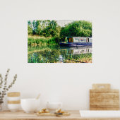 Narrow boot on the River Nene Print (Keuken)