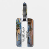 Narrow city street, Italië Bagagelabel (Achterkant verticaal)